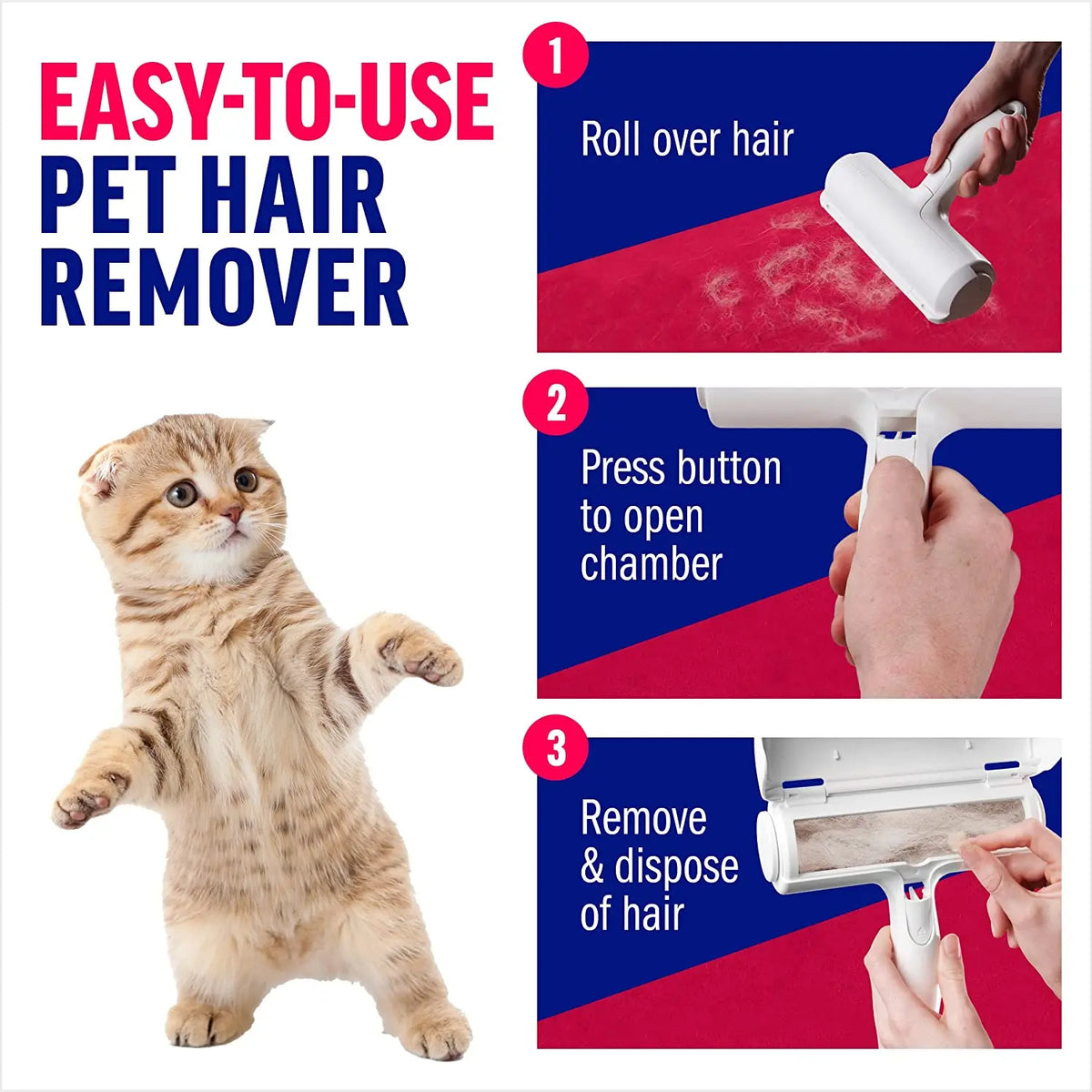 Reusable Self-Cleaning Pet Hair Roller